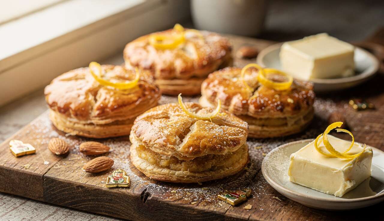Recette : mini galettes des rois aux zestes de citron