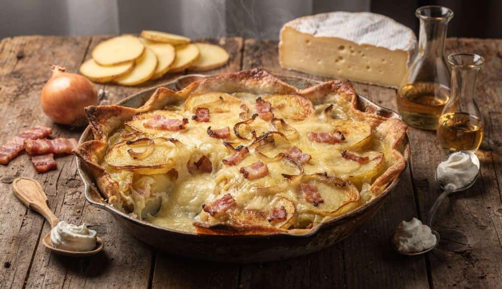 Recette de tartiflette maison au Reblochon