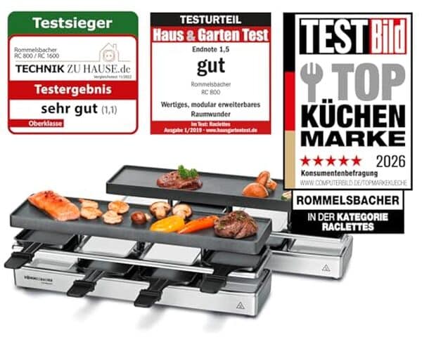 Découvrez notre test de l'appareil à raclette Rommelsbacher RC 1600 : un modèle extensible et pratique pour des soirées conviviales en famille ou entre amis.