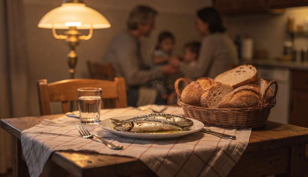 Retour à la maison : douceur et sardines