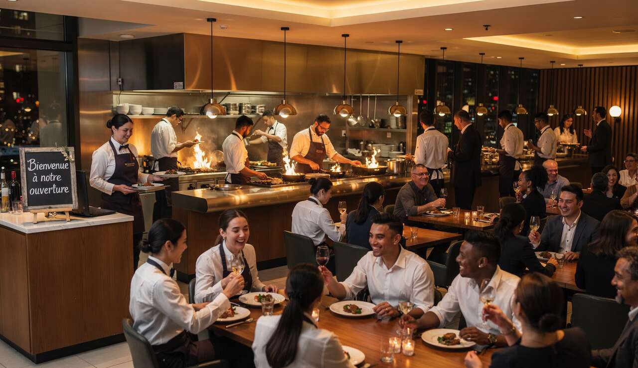 Organiser la communication et l'ouverture du restaurant