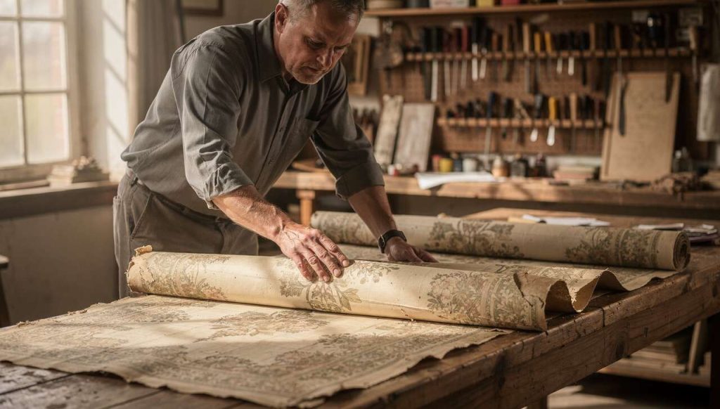 Inspection finale derrière le papier