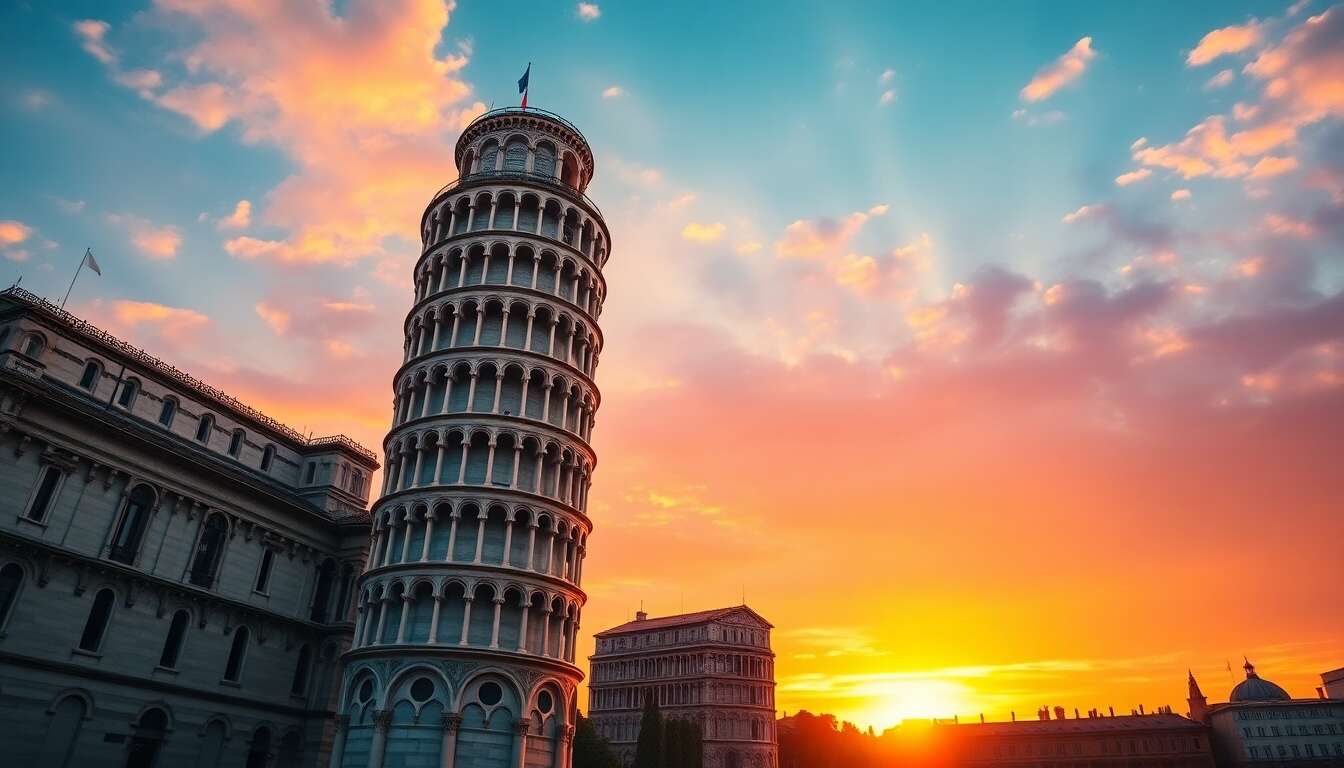 Découvrir la légendaire tour de pise