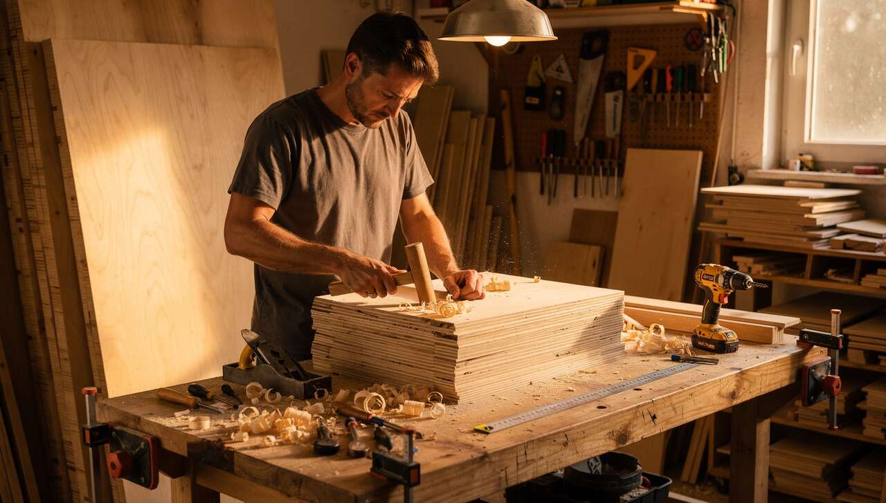 Derrière le contreplaqué : histoire et usage