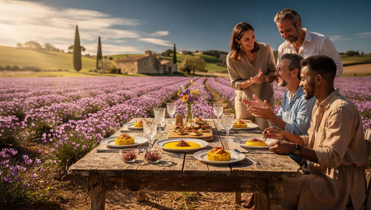 Ateliers et d&eacute;gustations de safran