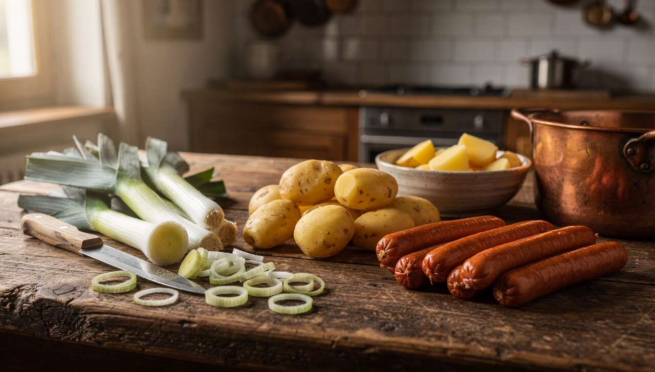 Les ingr&eacute;dients phares du papet vaudois