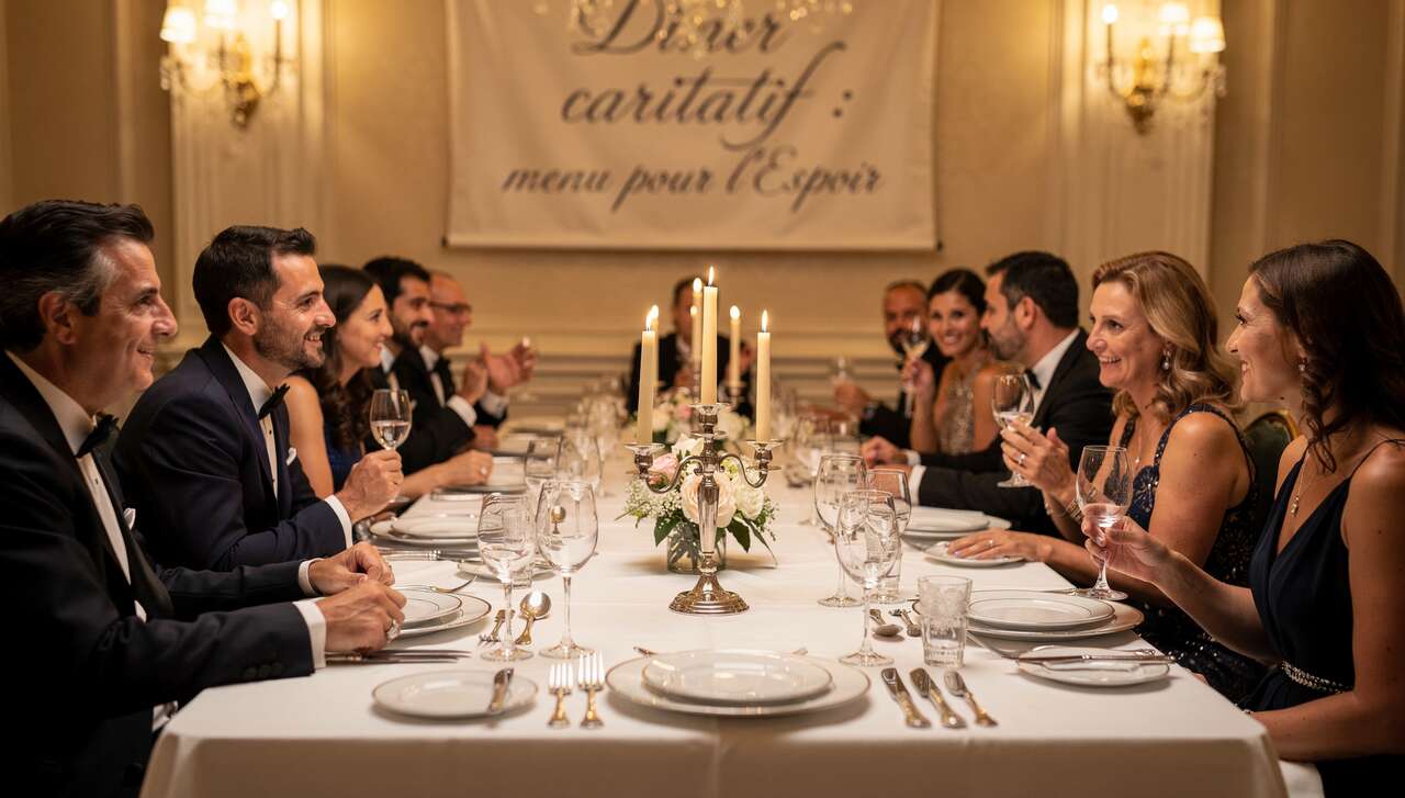 D&icirc;ner caritatif : une exp&eacute;rience unique