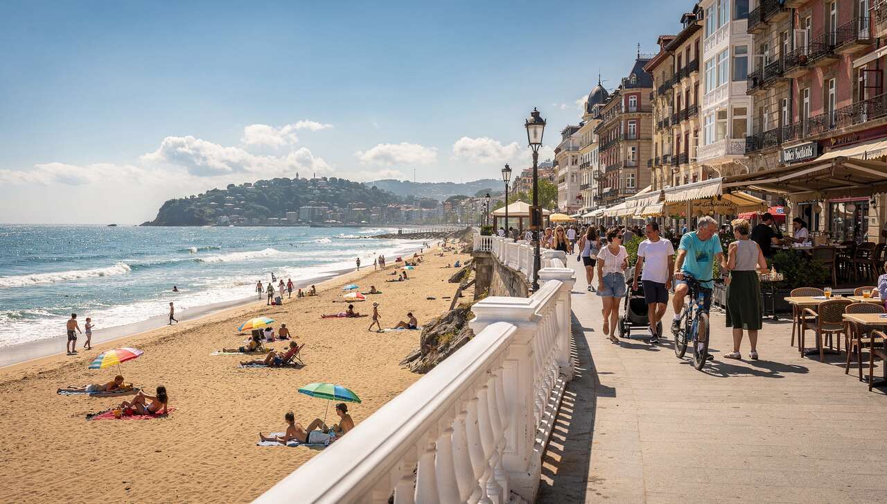 Se balader sur la promenade de la concha