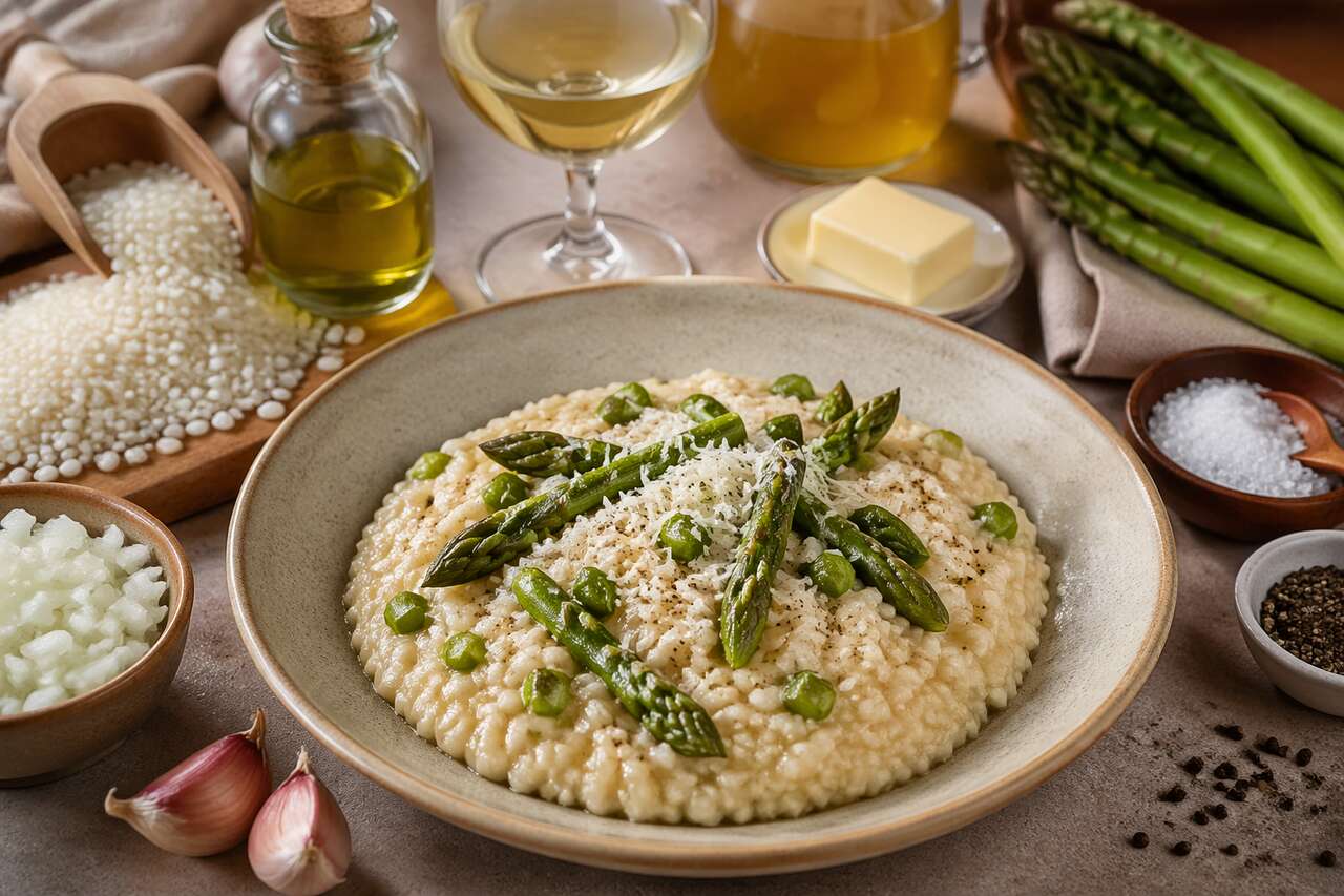 Risotto aux asperges et parmesan : une recette gourmande