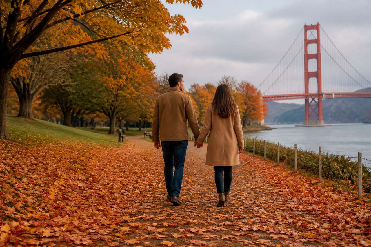 Activit&eacute;s de plein air sous le ciel d'automne