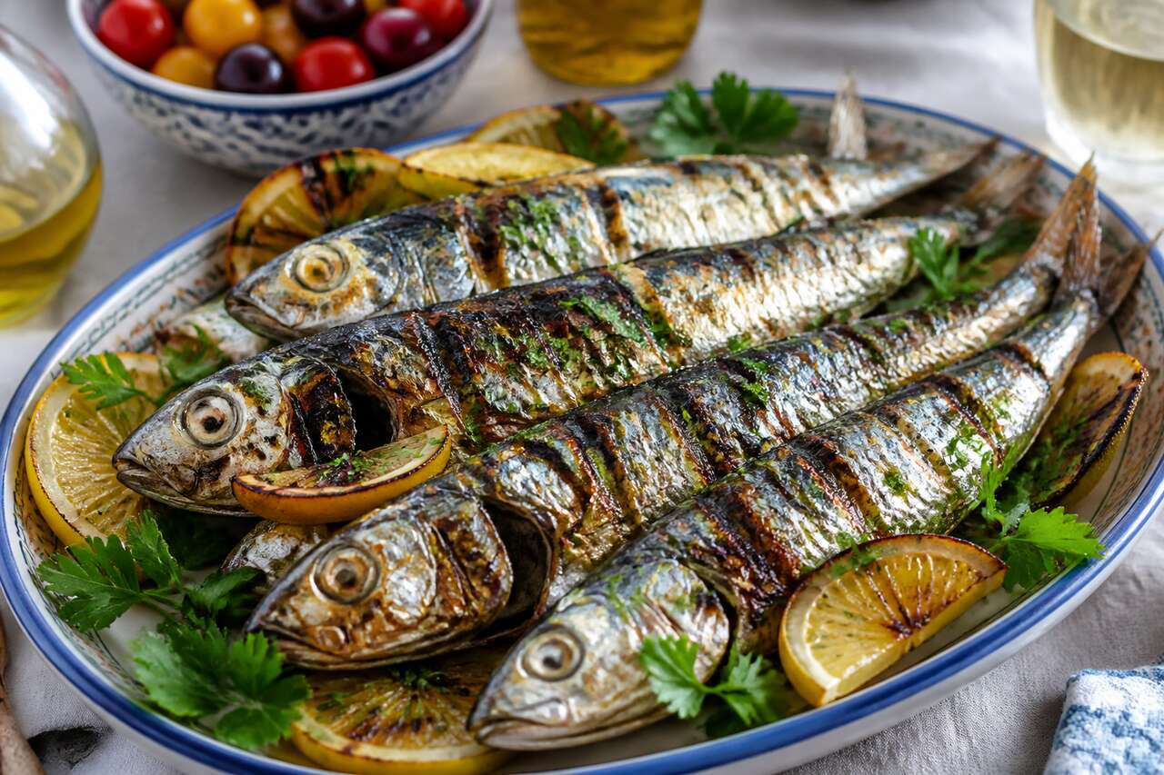 Sardines grill&eacute;es &agrave; la perfection