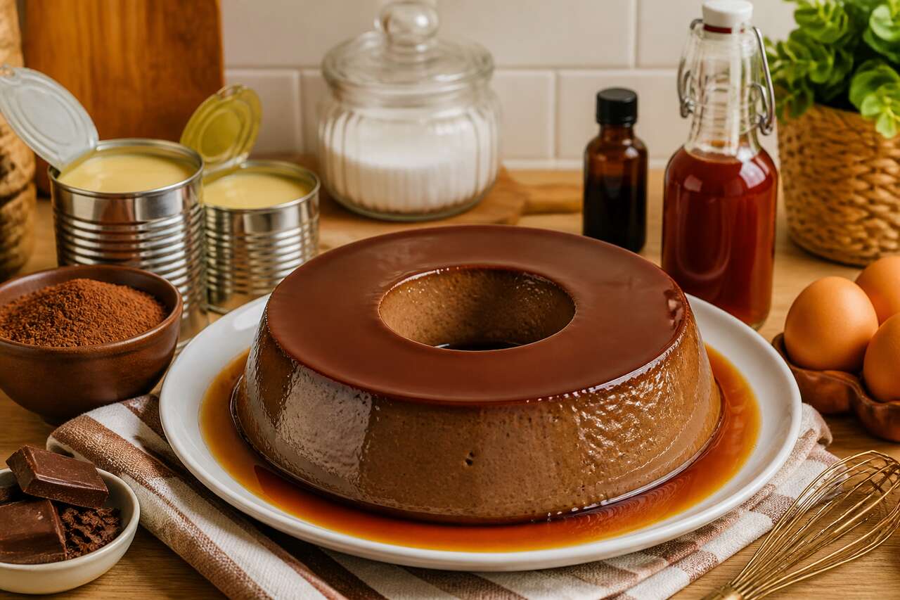 Flan aux œufs au chocolat : recette gourmande et facile
