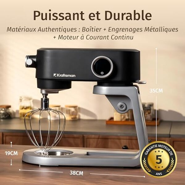 Explorez la performance et la polyvalence du robot pâtissier Kraftsman et améliorez vos créations culinaires avec notre analyse détaillée