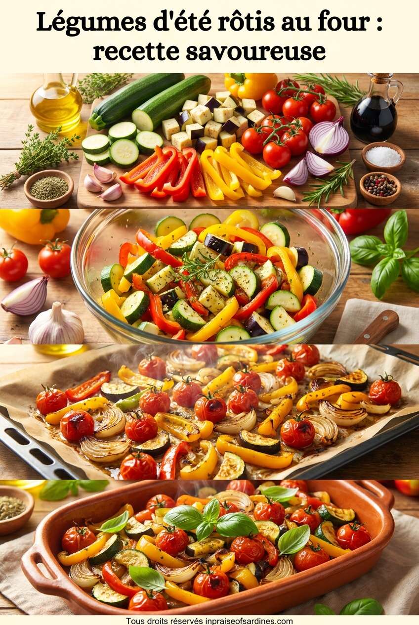 Fiche recette L&eacute;gumes d'&eacute;t&eacute; r&ocirc;tis au four : recette savoureuse