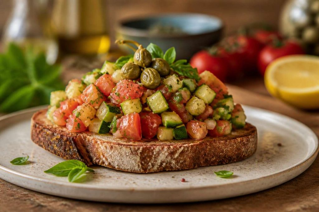 Tartare de courgette et tomate sur tartine : recette savoureuse et facile