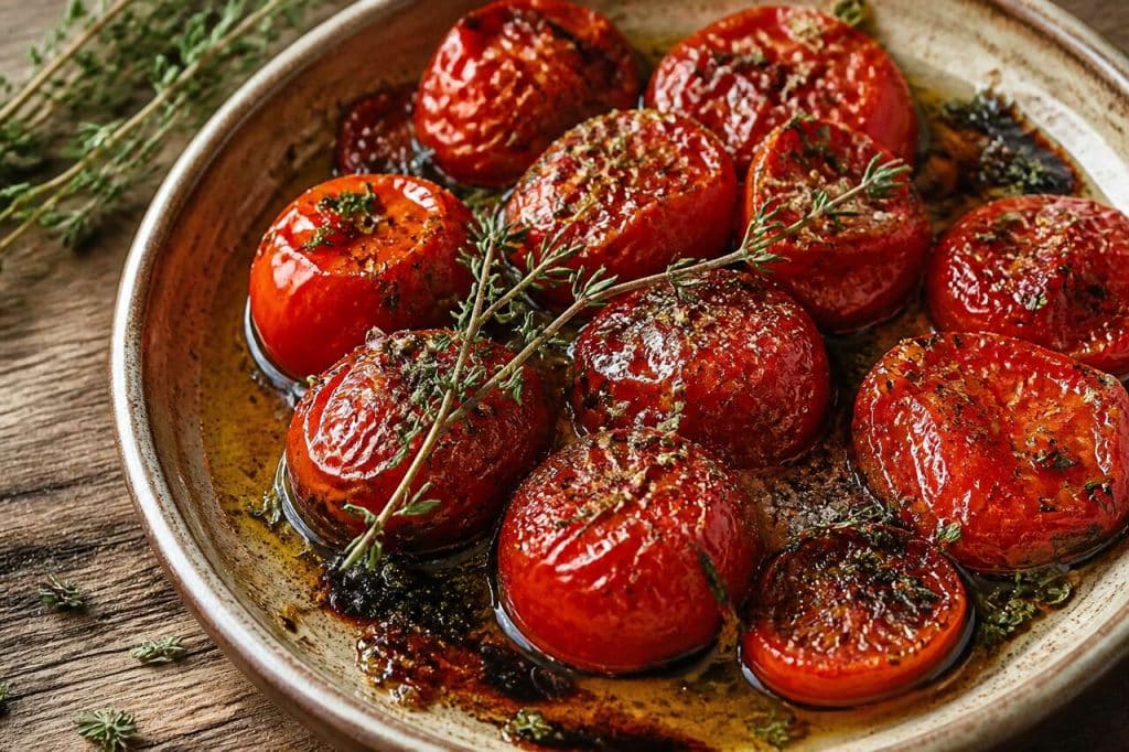 Tomates rôties et confites au four : recette gourmande