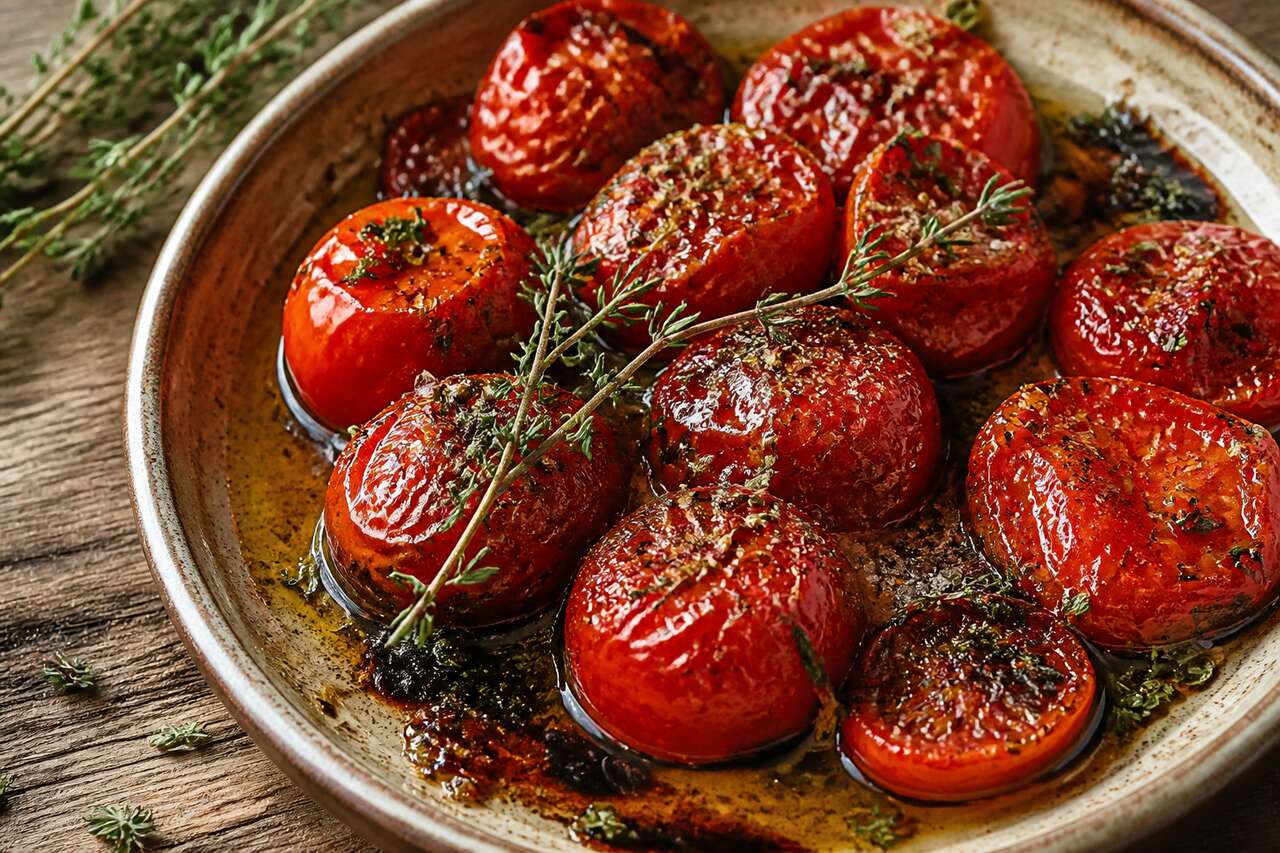Tomates rôties et confites au four : recette gourmande