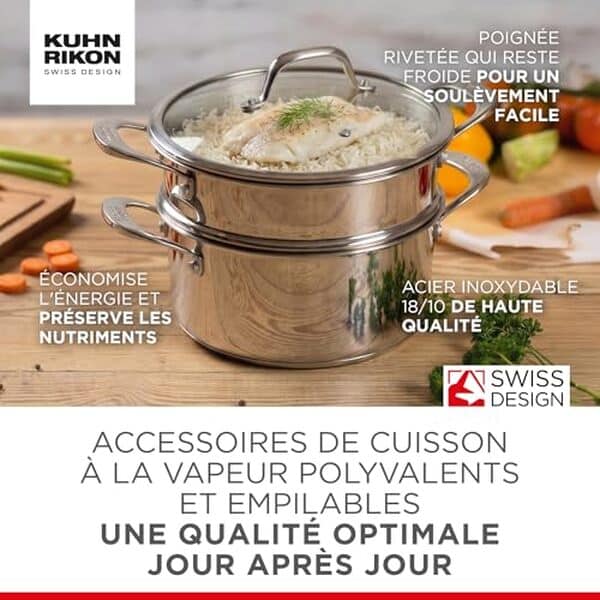Découvrez notre test détaillé du cuiseur vapeur Kuhn Rikon allround empilable 3, 1 L : performances, avantages et avis pour bien choisir votre cuiseur vapeur.