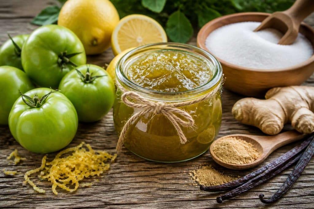 Recette de confiture de tomate verte maison