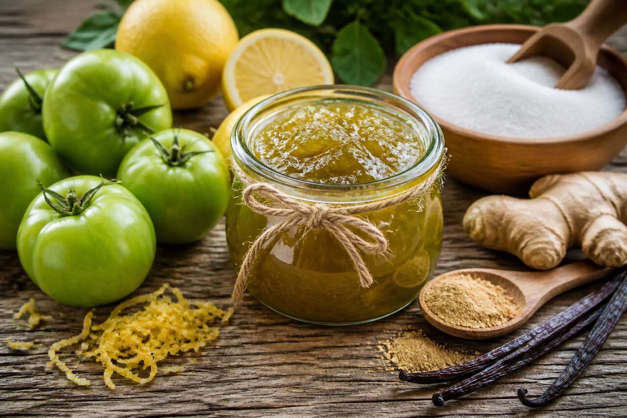 Recette de confiture de tomate verte maison