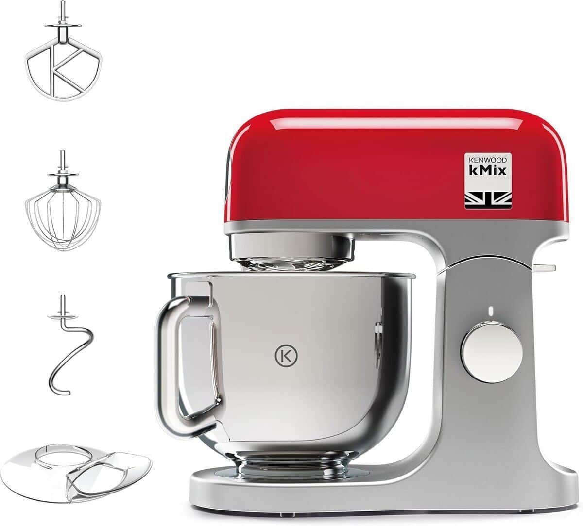 Test du robot pâtissier Kenwood KMX750RD rouge : puissance et capacité 5 L