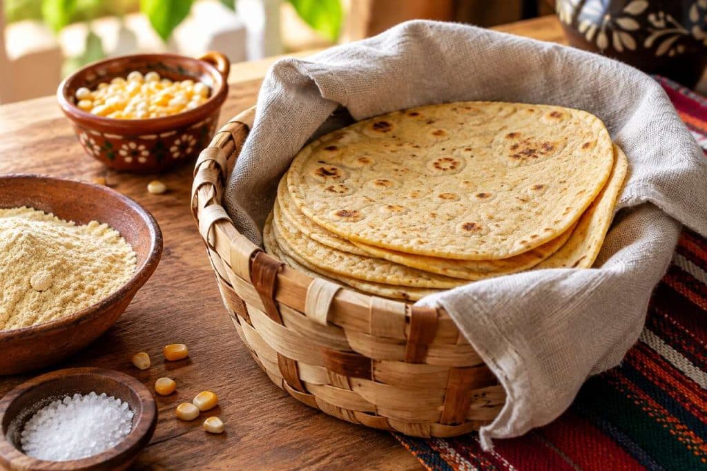 Recette de tortillas maison à la farine de maïs