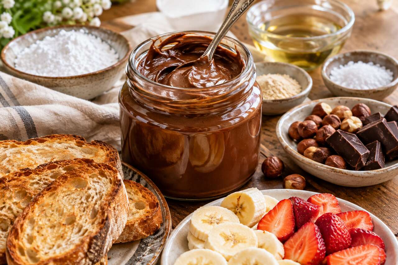 Recette de pâte à tartiner chocolat noisette maison