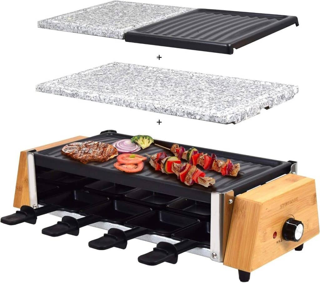 Test : syntrox Germany RAC-1200WB raclette 8 pers. design bois